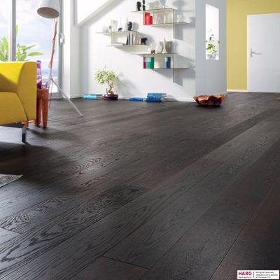 Паркетная доска Haro Дуб Африканский Агатовый Браш 528674 1-пол масло