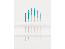 04881 PONY Иглы для бисера № 11, 6 шт, цветное ушко