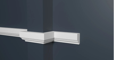 Молдинг Decor Dizain DD609, дюрополимерный, влагостойкий, под покраску, длина 2 м