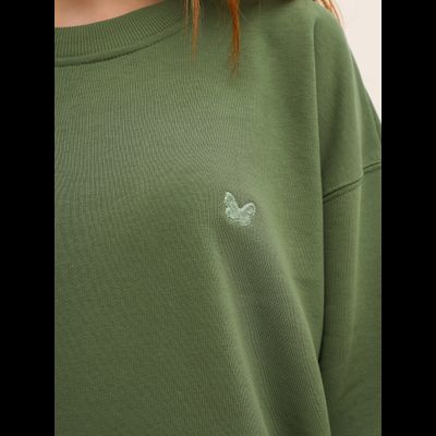 ЖЕНСКИЙ СВИТШОТ "НАСТРОЕНИЕ ОЛИВА"