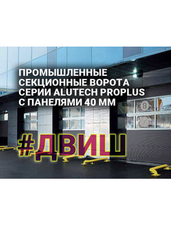 Protrend – промышленная серия ворот из Белоруссии, с толщиной панели 40 мм, оцинкованной комплектаци