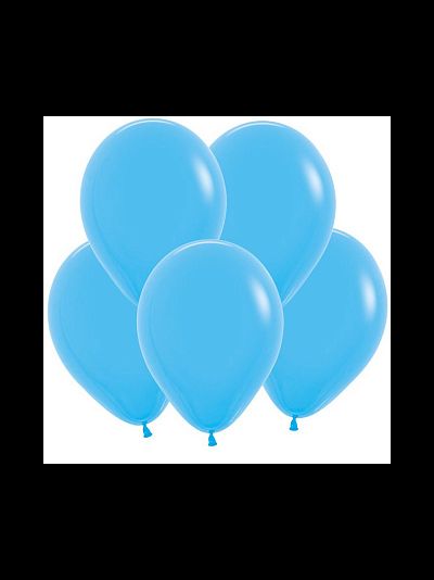 Воздушный шар с гелием "Голубой пастель" 30 см