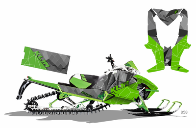 Arctic cat sno pro 153 2012-15 год №858 зеленый