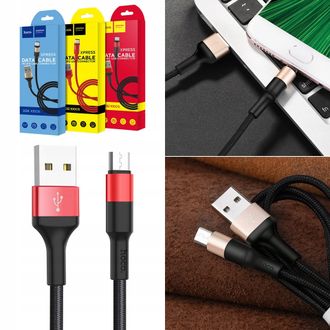 6957531080220/6957531080213 USB кабель Hoco X26 Xpress charging data cable 1м      Micro USB