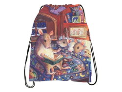 Сумка-мешок с символикой "Крыса" для обуви