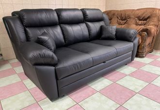 Шикарный кожаный диван, раскладной, Suomi.