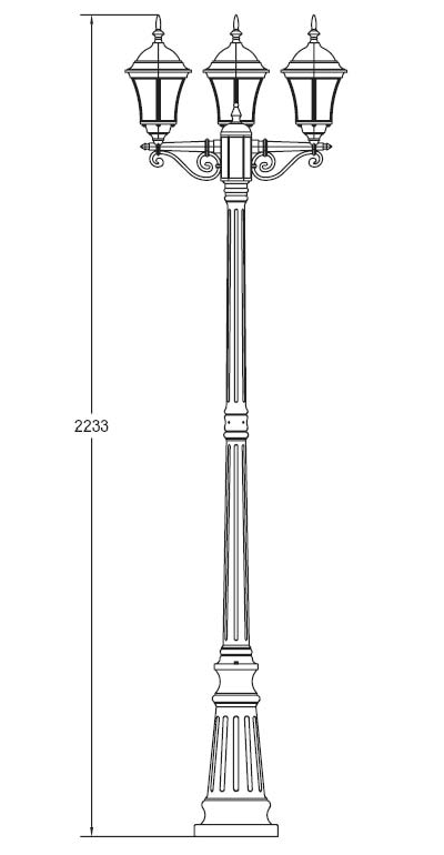 Садово-парковый светильники Astoria l S08 (h=197см)