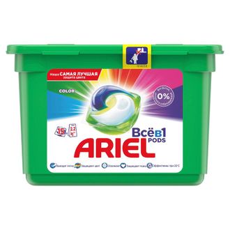 Капсулы для стирки Ariel Pods Все-в-1 Горный родник 15шт