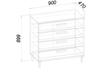 КОЛЛЕДЖ Комод К1 (900)