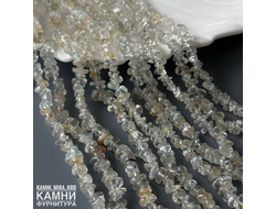 Топаз крошка галтовка 3-6 мм, цена за нить 20 см