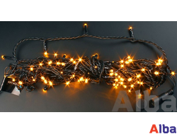 Гирлянда-Нить 10 м, 24В, ЖЕЛТЫЙ, IP54 ПВХ, статика