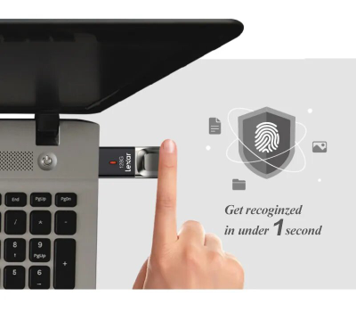 Флеш-накопитель Lexar JumpDrive F35 USB 3.0 32Gb  с отпечатком пальца