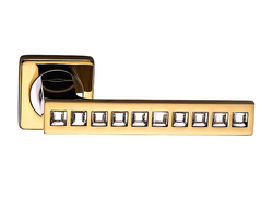 Ручки дверные Sillur С 199 золото/кристаллы