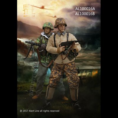 Немецкий пулеметчик - КОМПЛЕКТ ЭКИПИРОВКИ 1/6 WWII SS MG42 Machine Gunner Equipment Set AL100016A - ALert Line (БЕЗ ТЕЛА И ГОЛОВЫ)