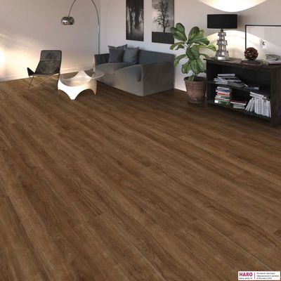 Ламинат Haro Tritty 100 Gran Via Дуб Элеганза Дымчатый 542053 32 класс толщина 8 мм с фаской 2.68 м2