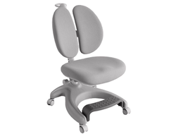 Детское кресло FunDesk Solerte Grey с подставкой для ног + чехол для кресла в подарок в Воронеже