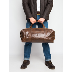 Кожаная дорожная сумка Avellino Premium brown (арт. 
4039-63)