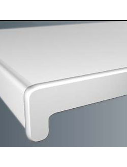 Торцевая заглушка на подоконник 600 мм, белая Арт-982300