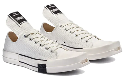 Оригинальные белые низкие Кеды Converse Rick Owens DRKSHDW 172345C