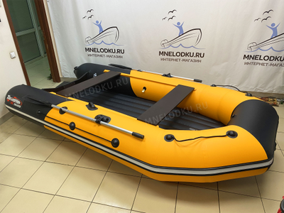 Моторная лодка Таймень NX 3600 НДНД PRO MAX оранжевый/черный справа
