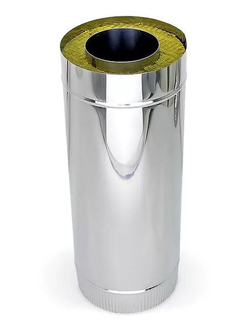 Труба-термо 0,5м, 115х200, AISI 430/430, 0,8мм/0,5мм