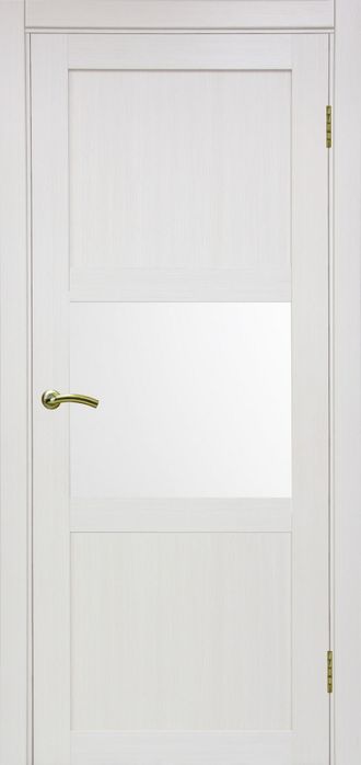 Межкомнатная дверь "Турин-530.121" ясень перламутровый (стекло сатинато)