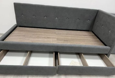 Кровать-тахта Агата Серая (Бонмебель)