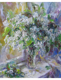 Натюрморт Черемуха Круглова Ирина