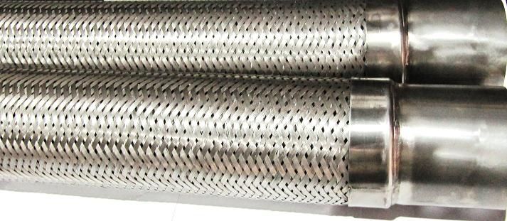 МРВД Металлорукав высокого давления из нержавеющей стали с патрубками под приварку