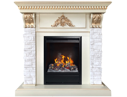 Электрокамин Бронкс WT с очагом 3D Olympic