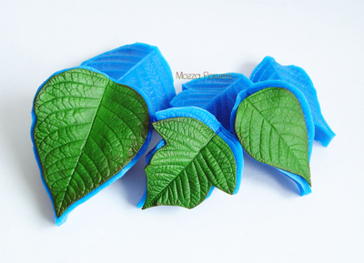 "Лист пуансеттии" Силиконовый молд (вайнер)