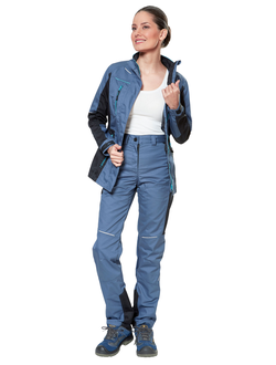 Костюм "КРАНЦ", женский, куртка + брюки, Смесовая 65%ПЭ + 35%ХБ, 240 г/м2, ВО, цв. маренго/черный/голубой