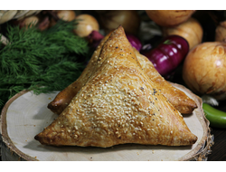 Самса с ветчиной и сыром 120 гр (упаковка 5 штук)