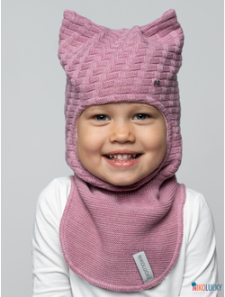 Шапка-шлем 24201-05 х/б подклад, бледно-розовый 48-50