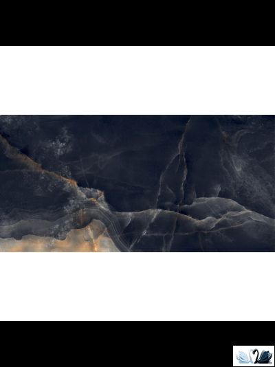 Керамогранит Interstellar black 80х160 см черный полированный под мрамор купить в магазине Marysя