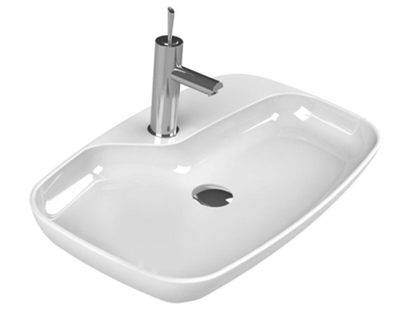 Тумба с раковиной Opadiris Луиджи 90 серый матовый, со столешницей и накладной раковиной "NOVA"