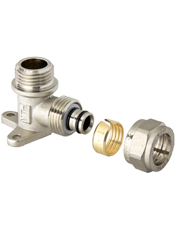 Фитинг обжимной – водорозетка с наружной резьбой 16 х 1/2