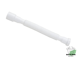 Сифон гафрированный 120мм с прикручивающимся выпуском