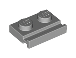 Plate, Modified 1 x 2 with Door Rail, Light Bluish Gray (32028 / 4211568)