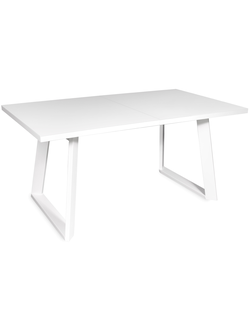 NESTOR белый металл/ стекло экстрабелое 160(+45)x90