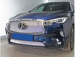 Защита радиатора Infiniti QX50 2021- chrome верх