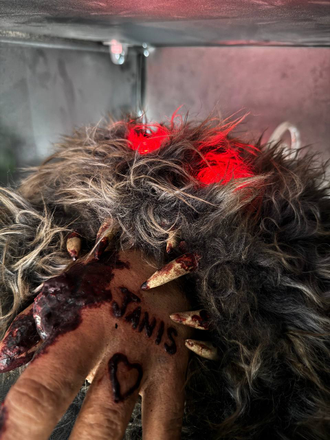 Ventilation with monster on a pneumatic