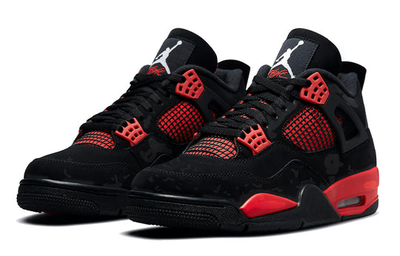 Jordan 4s black and red cheap