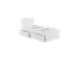 Мадера Кровать с ящиками К0.9М Белая (с настилом)
