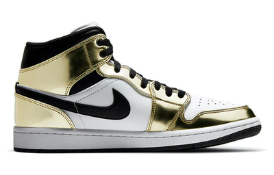Баскетбольные кроссовки Nike Air Jordan 1 Mid SE Metallic Gold DC1419-700
