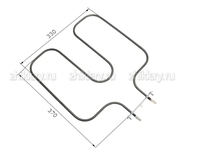 ТЭН в духовку плиты GEFEST 1140, 1202, 1502, ДА102, ДА122, 1200W, (нижний)
