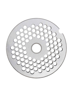 Решетка (диск формовочный) стандартная с пазом для средней рубки фарша к мясорубке Панасоник