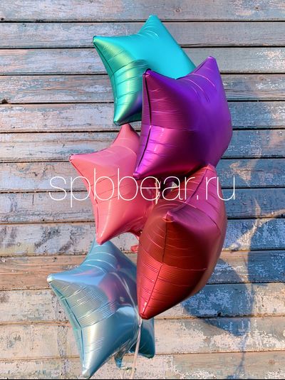 Фольгированные шары Звезды 5 штук