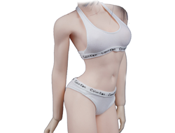 Комплект женского спортивного белья (белый) - 1/6 Female classic underwear (SA038A) - SA Toys