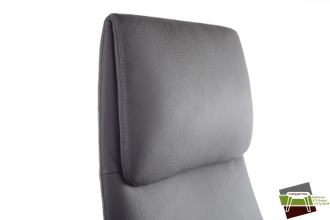 Кресло Aura FK005-A Антрацит (MB917) натуральная кожа 68*68*122-128